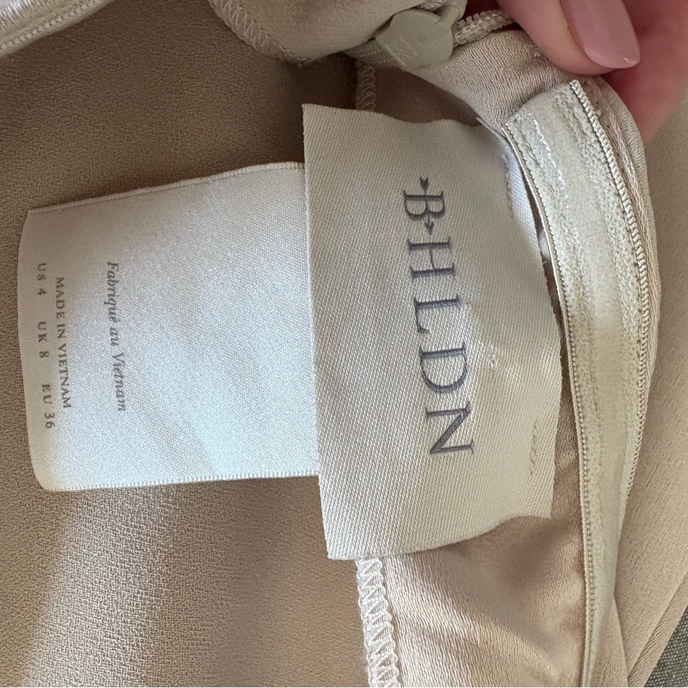 BHLDN Champagne Halter Neck Dress - Picture 5 of 5